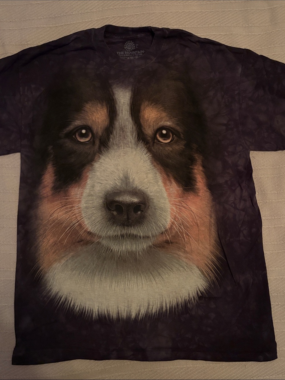 The Mountain Bernese Mountain Dog Face Graphic Tee Made in USA